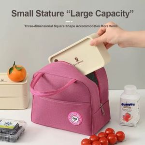 Hot Selling Portable Insulated Picnic Food Storage <b>Bag</b> Handbag School Lunch Box Dinner Container Promotional Gift - Product Image 5