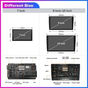 9 \ "-10 \" 2DinユニバーサルAndroidカーマルチメディアビデオプレーヤーGPS DSP 4GB RAM 64GB ROM BT FMステレオラジオデジタル信号プロセッサ - Product Image 6