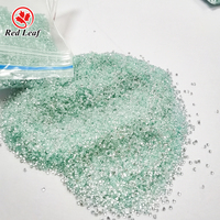 Moissanite de laboratoire en vrac Redleaf, taille petite 1-2,9 mm, pierre de diamant moissanite ronde taille brillant bleu-vert