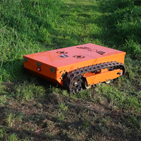Usage domestique Mini essence télécommande batterie électrique Robot tondeuse à gazon tracteur Mini automatique tondeuse à gazon sur chenilles