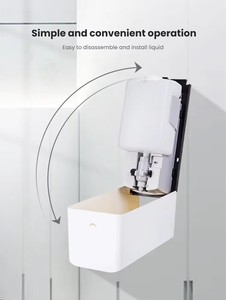 Nuovo Dispenser Automatico di Sapone Liquido con Sensore a Infrarossi Quadrato, Senza Contatto, 1000ml, per Bagno - Product Image 4