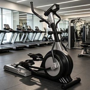 Vélo elliptique à résistance magnétique compact pour usage commercial et domestique, avec écran à boutons, appareil de fitness, vente en gros - Product Image 3