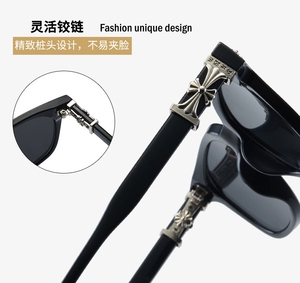 Gafas de Sol Fotocromáticas con Protección UV400 y Anti Luz Azul, Diseño Clásico Retro Chrome Heart, con Logotipo Personalizado, para Hombre y Mujer - Product Image 4