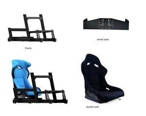Nuevo Diseño Personalizado de Simulador de Carreras con Perfil de Aluminio 4080, Asiento y Soporte para Monitor, Configuración Completa, Cabina de Simulación de Carreras - Product Image 4