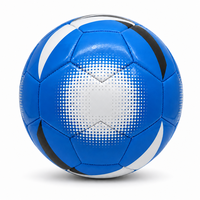Ballon de football Aiju personnalisé en cuir PVC taille 5, cousu à la machine, pour événements promotionnels et cadeaux - Écologique et léger