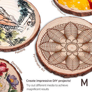 Discos <span class=keywords><strong>de</strong></span> <span class=keywords><strong>Madera</strong></span> <span class=keywords><strong>de</strong></span> 14 cm - 16 cm <span class=keywords><strong>de</strong></span> Diámetro, Paquete <span class=keywords><strong>de</strong></span> 18, Discos <span class=keywords><strong>de</strong></span> Tronco <span class=keywords><strong>de</strong></span> Árbol, Discos Redondos Pequeños <span class=keywords><strong>de</strong></span> <span class=keywords><strong>Madera</strong></span> para Decoración, Tabla Redonda <span class=keywords><strong>de</strong></span> <span class=keywords><strong>Madera</strong></span> - Product Image 4