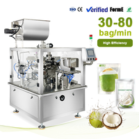 Fabrieks Prijs Rotatie Automatische Zakjesverpakkingsmachine Kokoswater Fruitsap 6/8 Stations Rotatie Verpakkingsmachine