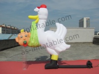 Grand hibou-géant gonflable avec hibou-géant gonflable bébé pour la décoration de la fête prénatale