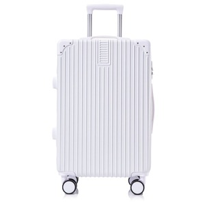 Maleta de Viaje Estilo Retro para Madre e Hija, 20 y 24 Pulgadas, Color Sólido, Cierre de Cremallera con Candado, Ruedas Giratorias de 360 Grados, para Mujer - Product Image 1