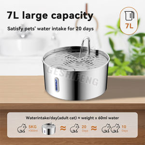 7L Großer Tragbarer Automatischer Haustier-Wasserspender Intelligente Zirkulation Edelstahl Aufladbar für Hunde und Katzen - Product Image 5