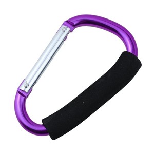 Mosquetón de Aleación de Aluminio Tipo D, Capacidad de Carga de 60 kg, para Uso en Exteriores, Color Azul, con Agarre de Esponja - Product Image 4