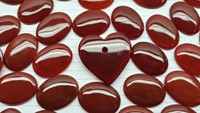 Vente en gros d'agate rouge de cornaline naturelle, pierre de palme polie en cristal de quartz pour la fabrication de bijoux