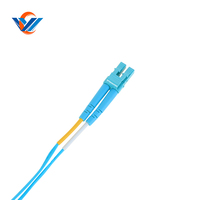 Kabel Serat Optik Trunk Patch Cord Data Center Om3 Duplex MTP/MPO -LC Single Mode 9/125um LSZH Jacket Ukuran Dapat Disesuaikan