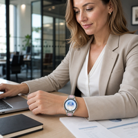 Bracelet de montre de sport de remplacement de luxe BEEFLYPOWER, bracelet magnétique hybride en alliage et silicone pour Huawei Watch GT7 46 mm
