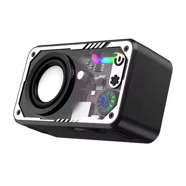 Outdoor Travel Bluetooth Speaker Mini Party Transparent RGB Light Speaker High Fidelity 3D Surround Sound Wireless Speaker