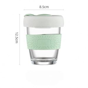 IStapromo Gifts Tasse à café en silicone anti-brûlure, Tasse à lait, Tasse pratique en verre - Product Image 5