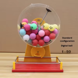 Nueva Jaula de Bingo de Plástico 2025, Máquina de Lotería Automática Transparente, Máquina de Sorteo de Bolas de Colores, Caja de Sorteo de la <span class=keywords><strong>Suerte</strong></span> con 1 Año de Garantía - Product Image 4