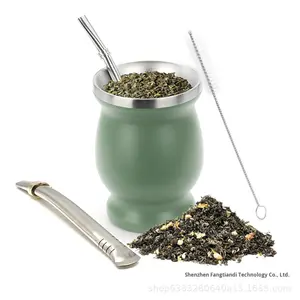 Pour <span class=keywords><strong>Amazon</strong></span> Acier Inoxydable Mate Cup <span class=keywords><strong>Tasse</strong></span> <span class=keywords><strong>À</strong></span> Eau Isolé 500ml Big Belly Cup Design Classique Amérique Du Sud Argentine - Product Image 3