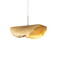 Nouveau Lustre LED Créatif Post-moderne Simple et Original en Fer forgé, design Feuille de Lotus, pour Chevet, Salle à manger, Bar, Cabine, avec éclairage haut