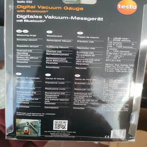 เครื่องวัดสุญญากาศ/ไมครอนแบบดิจิตอลรุ่นใหม่แท้ TESTO 552 พร้อมการป้องกันระดับ IP42 และการรับประกัน 1 ปี - Product Image 4