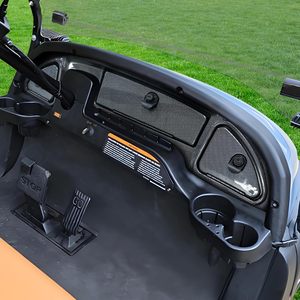 Couvre-tableau de bord compatible avec les voiturettes de golf Club Car Precedent <span class=keywords><strong>Tempo</strong></span> Onward 2008.5 et modèles ultérieurs, en fibre de carbone, trois portes - Product Image 6