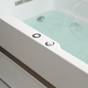Baignoire en acrylique Jackuzzi CC542 - Design carré moderne autoportant avec lumière bleue pour usage <span class=keywords><strong>extérieur</strong></span> et villa, capacité <span class=keywords><strong>3</strong></span> personnes - Product Image 2