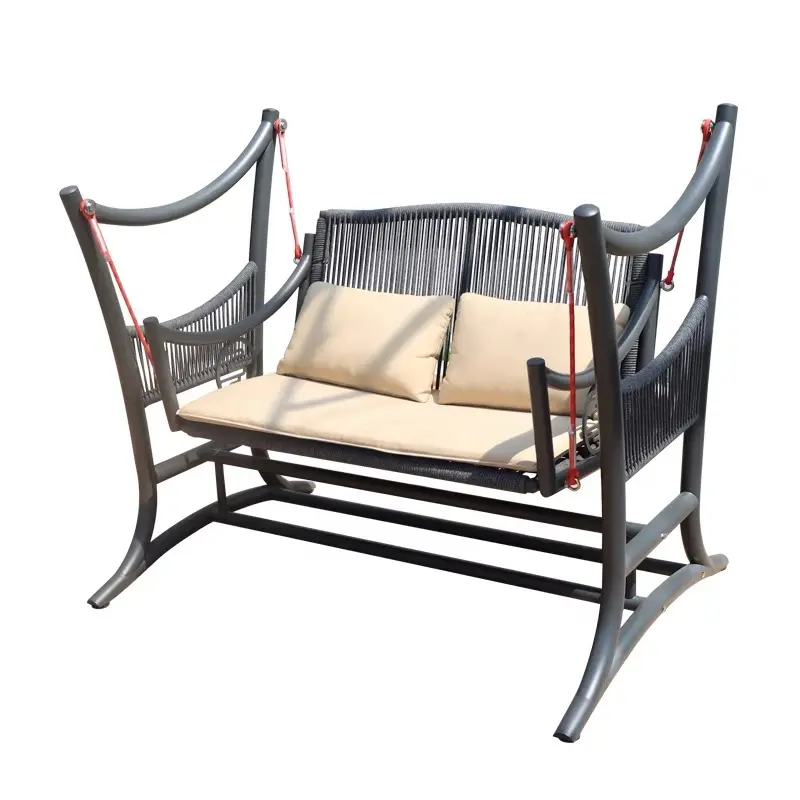 Hot Selling Patio Tuin Schommel Stoel Outdoor 3-zits Stalen Schommel Stoel Opknoping Lounge Stoel