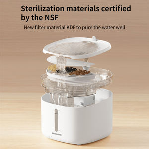 Petwant toptan kablosuz pil işletilen 2L kapalı otomatik Pet kedi su çeşmeleri - Product Image 6