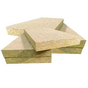 External Wall Thermal Insulation Construction Building Materials Fire Resistant High Quality 40-100K Rock Wool Board/Panel