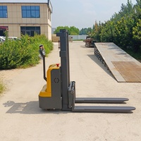 Chariot élévateur à palettes électrique de 1 tonne et 2 tonnes pouvant être utilisé à l'intérieur et à l'extérieur