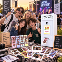 Machine Photobooth Compacte avec Impression Instantanée, Idéale pour les Acheteurs Débutants dans le Business de Location