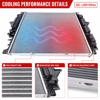 Radiateur de refroidissement moteur de haute qualité LR010964 pour Range Rover L322 2010 2012 5.0L V8 Remplacement direct