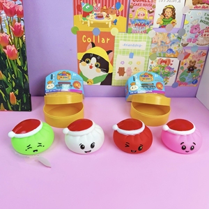 New Christmas-themed Cartoon-shaped Artificial Steamed Buns Squishy Decompression Squeeze Toys <b>Blind</b> Box Funny Squeeze Toy - Product Image 5
