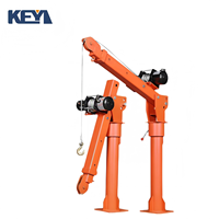 Grue électrique pour véhicule 12V/24V, grue portable pour camionnette, petit palan simple/double pliable, capacité de charge 500kg-1000kg, télécommande