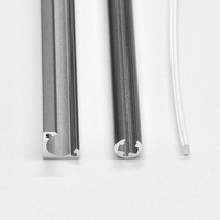 W10 * H10mm Angle de lampe d'armoire en alliage d'aluminium réglable avec éclairage doux Surface anodisée T5 Installation d'angle