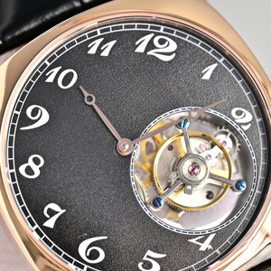 Popular Best Selling Classic Tourbillon <b>Skeleton</b> Design Stainless Steel Case Black Genuine Leather Strap Men's Sports <b>Watch</b> - Product Image 3