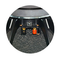 Subwoofer haute puissance de 15 pouces, aimant de 190 mm, bobine vocale de 75 mm, modèle WL-1516, diaphragme non-papier pour spectacles en extérieur et utilisation sur scène