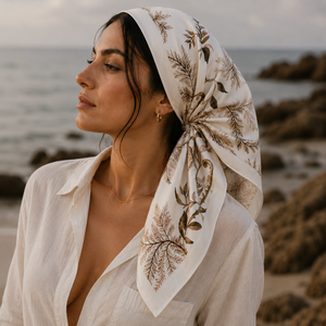 Pattern Reversible European American Silk Square <b>Scarf</b> Adult Women Fashion Breathable Digital Print All Seasons Daily Wear - Product Image 2