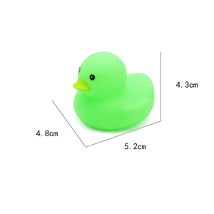 Bán Buôn Mini Đồng Bằng Thiết Kế 2.5 Inch 5.2Cm Cao Su Đầy Màu Sắc Số Lượng Lớn Tắm Tắm Vịt Cao Su Vịt Đồ Chơi Cho Bán Hàng Tự Động Viên Nang Máy - Product Image 5