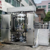 Homogénéisateur sous vide de laboratoire Machine à émulsifier SUS316L Moteur d'agitateur à levage hydraulique pour cosmétiques/cosmétiques