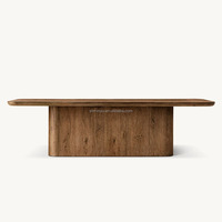 Minyu 2025 Table à manger rectangulaire en bois massif de style américain meubles de salle à manger rustiques modernes de haute qualité 6-8-10 places