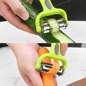3-in-1 thép không gỉ Peeler, thẳng/răng cưa/juliening lưỡi, hiệu quả nhà bếp lột công cụ - Product Image 5