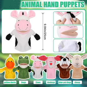 Marioneta <span class=keywords><strong>de</strong></span> animales <span class=keywords><strong>de</strong></span> peluche U190, juguete suave para contar cuentos, enseñanza, espectáculo preescolar, teatro, regalos <span class=keywords><strong>de</strong></span> cumpleaños, marioneta <span class=keywords><strong>de</strong></span> dedo <span class=keywords><strong>de</strong></span> <span class=keywords><strong>fieltro</strong></span> - Product Image 2