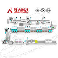 Chaîne de production automatisée d'équipements de fabrication de chaussures de sport de haute efficacité, 240 paires par heure, fabriquée en Chine