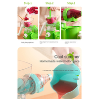 Presse-agrumes manuel multifonctionnel et écologique en plastique Séparation de la pulpe de la cuisine domestique Petit robot culinaire portable