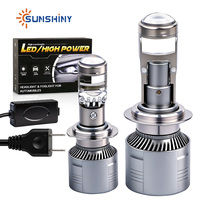 Ampoules de phares LED mini projecteur Sunshiny A100 100W sans erreur Canbus, directement d'usine, H4 H7 H11 9005, prêtes à être expédiées, pièces automobiles