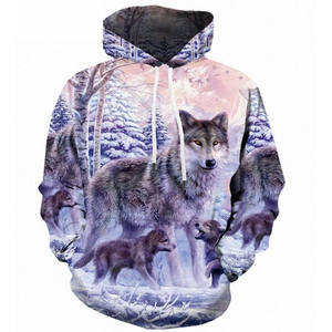 Men Women 3D Printed Pullover <b>Hoodie</b> Custom Graphic <b>Anime</b> Wolf Skull Sports Team Casual Sweatshirt - Product Image 2