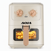 Friteuse à air numérique 4L 1000W avec fenêtre visible, commande tactile numérique, appareil de cuisine compact