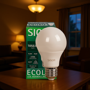 Bombilla LED SIGOR E27 9.5W 2700K Blanco Cálido 1055lm Iluminación Interior - Product Image 2