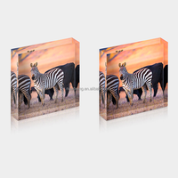 Bloc photo acrylique avec impression UV pour exposition Bloc photo en verre acrylique durable
